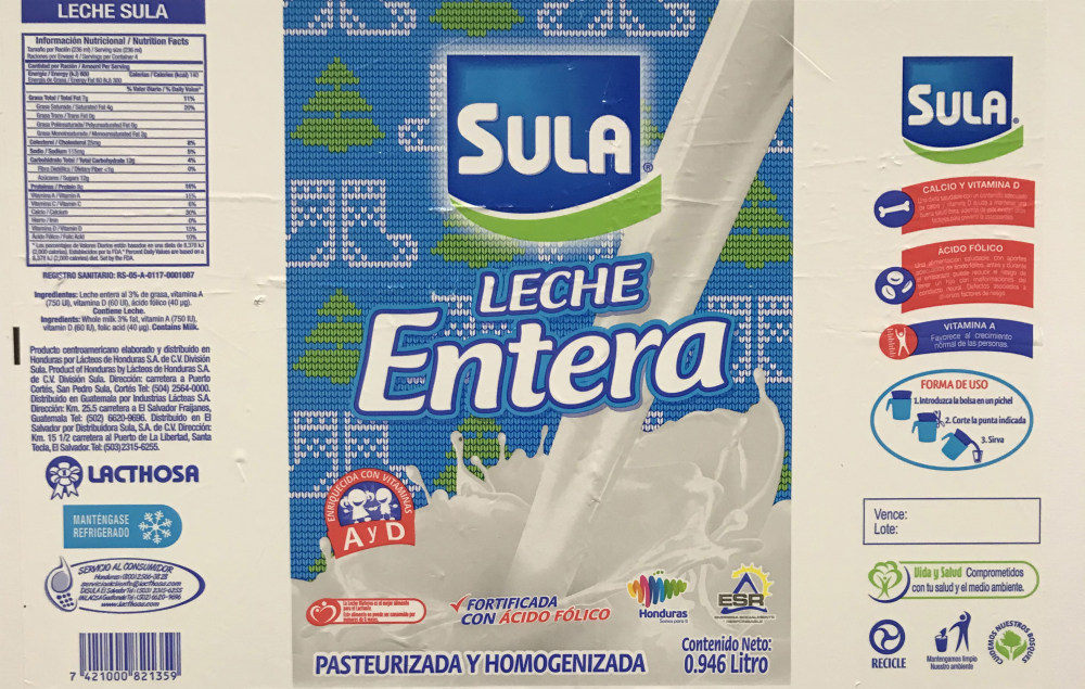 Leche Entera - Sula