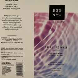 SGX NYC Curl Power Nourishing Curl Cream Tube printed by Berry Global