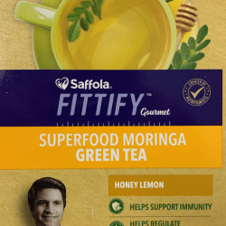 Saffola Fittify Gourmet Superfood Moringa Green Tea Box printed by Edale Ltd on Behalf of iTek Packz
