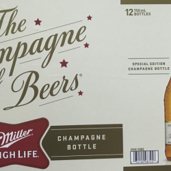 Miller High Life Special Edition Champagne Bottle Box printed by International Paper Georgia
