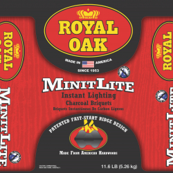 Royal Oak MinitLite Instant Lighting Charcoal Briquets Bag printed by The Robinette Co
