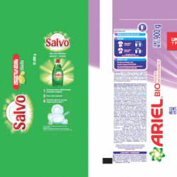 Salvo Limón/Ariel con un Toque de Downy Detergent Wrappers printed by Folmex SA de CV