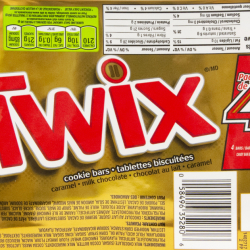 TWIX Paquet de 4 Pack Wrapper printed by Printpack Inc