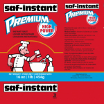 Saf-instant Premium Instant Yeast Bag