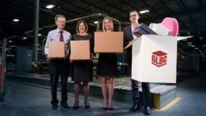 Great Little Box Co 2nd Geration Christine and Brad Tindall wiht Founders Robert and Margaret Meggy